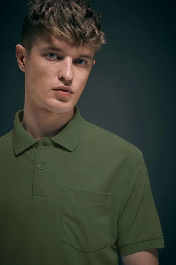 Olive Green Smart Tech Pocket + Polo